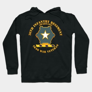 36th Infantry Regt DUI - Spartans - Iraq War Vet Hoodie